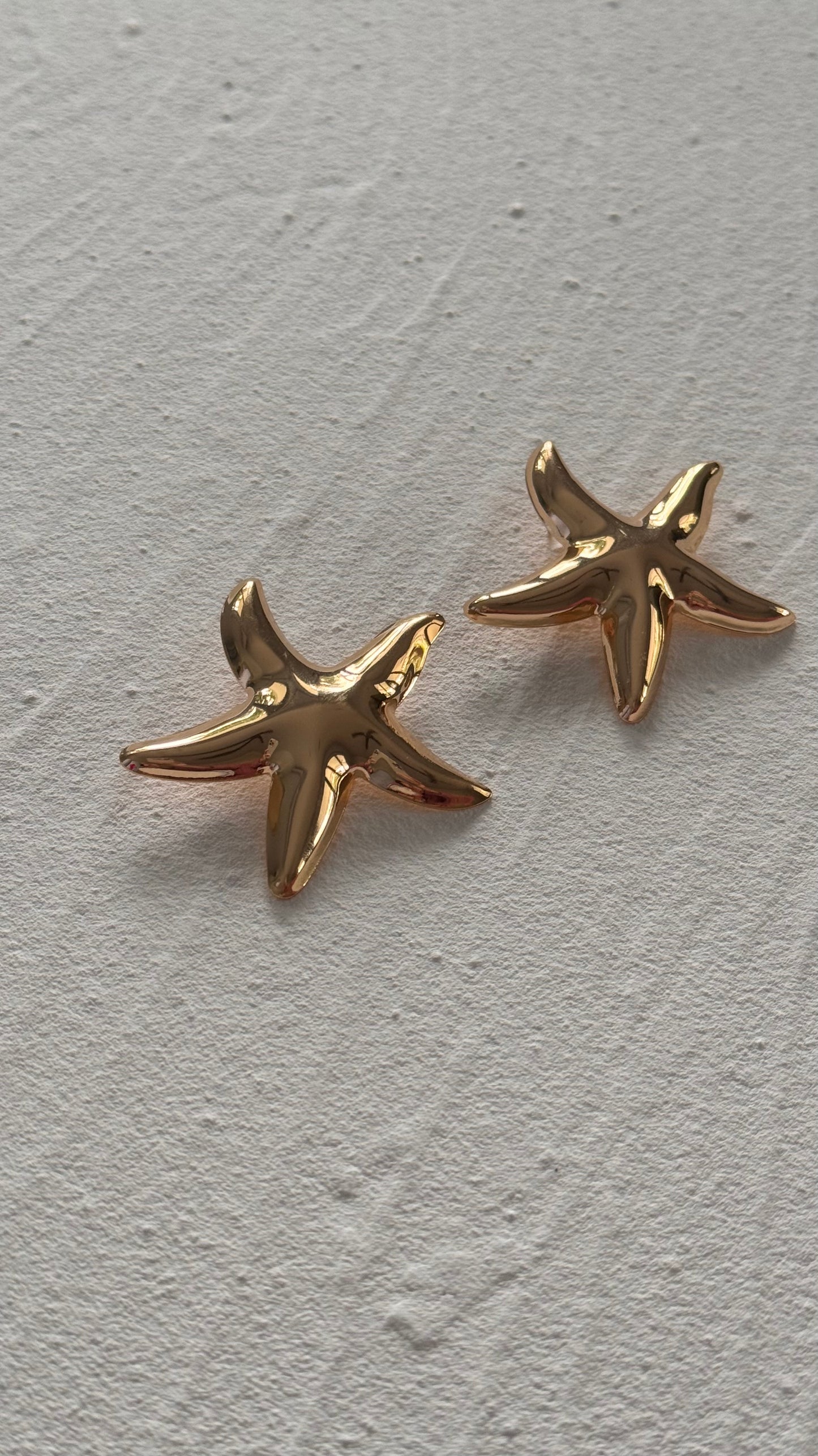 Asteria Starfish Earrings Gold
