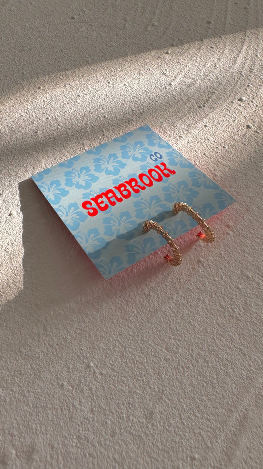 Bamboo Hoop Earrings