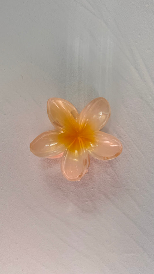 Frangipani Clip Pearl Yellow