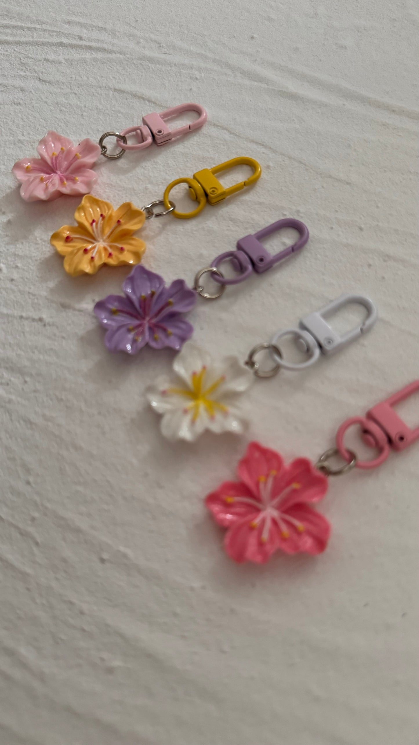 Mini Hibiscus Keyrings
