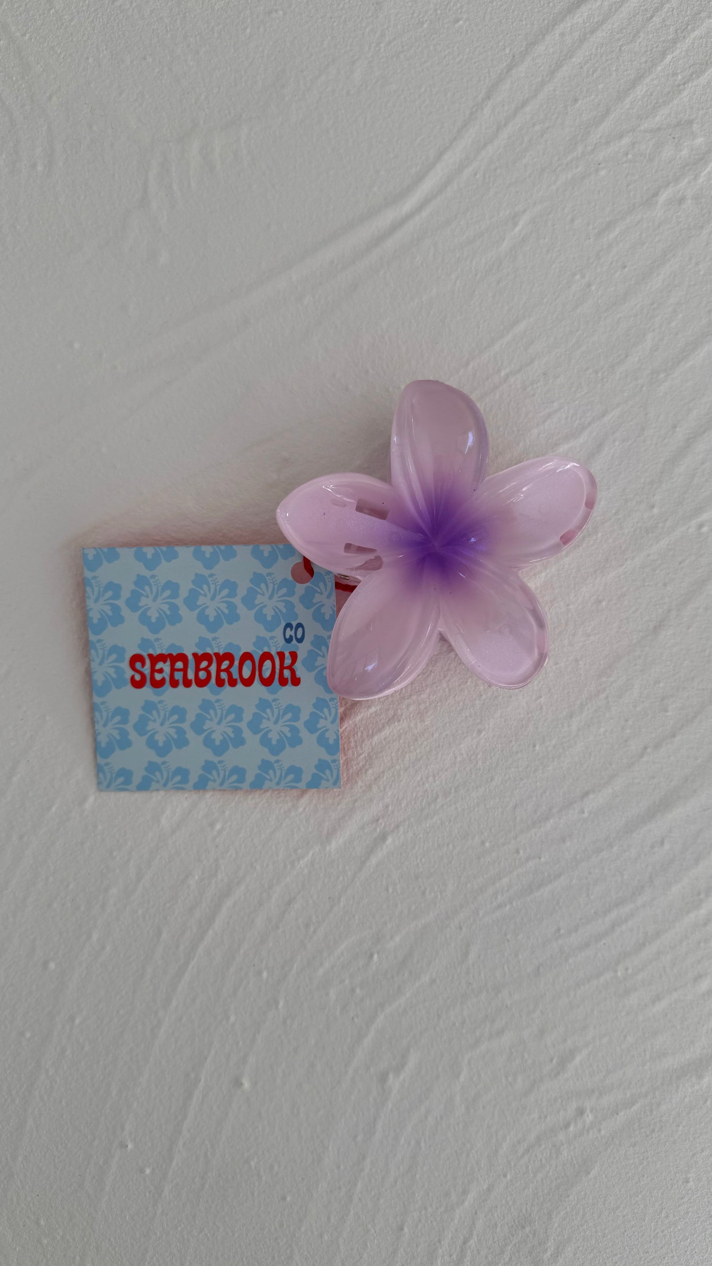 Frangipani Clip Pearl Purple