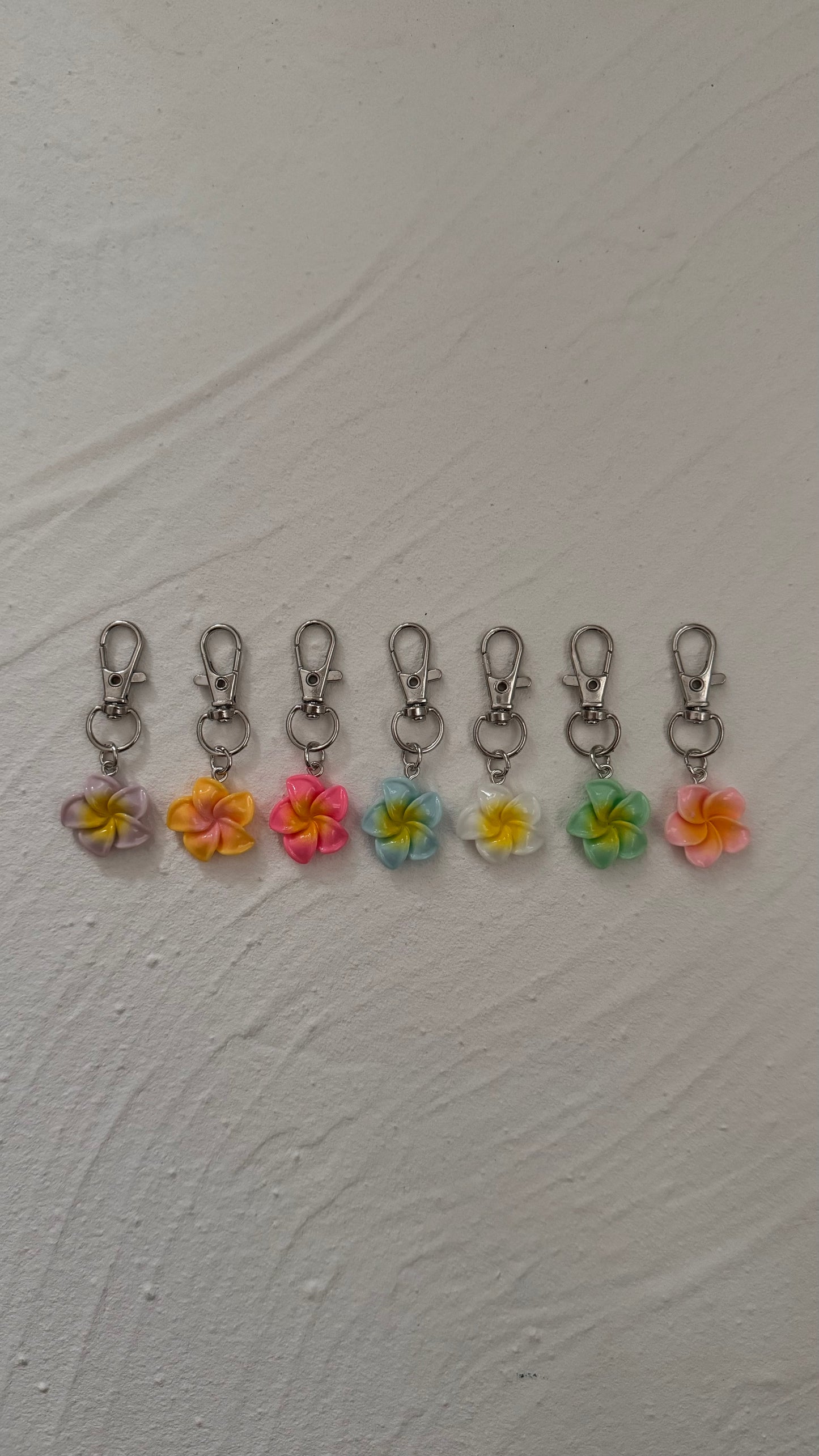 Mini Frangipani Keyring