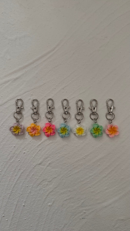 Mini Frangipani Keyring