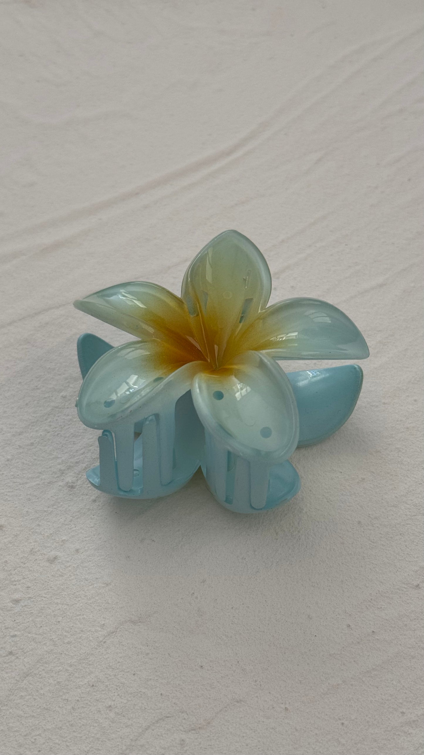 Frangipani Clip Moonstone Blue