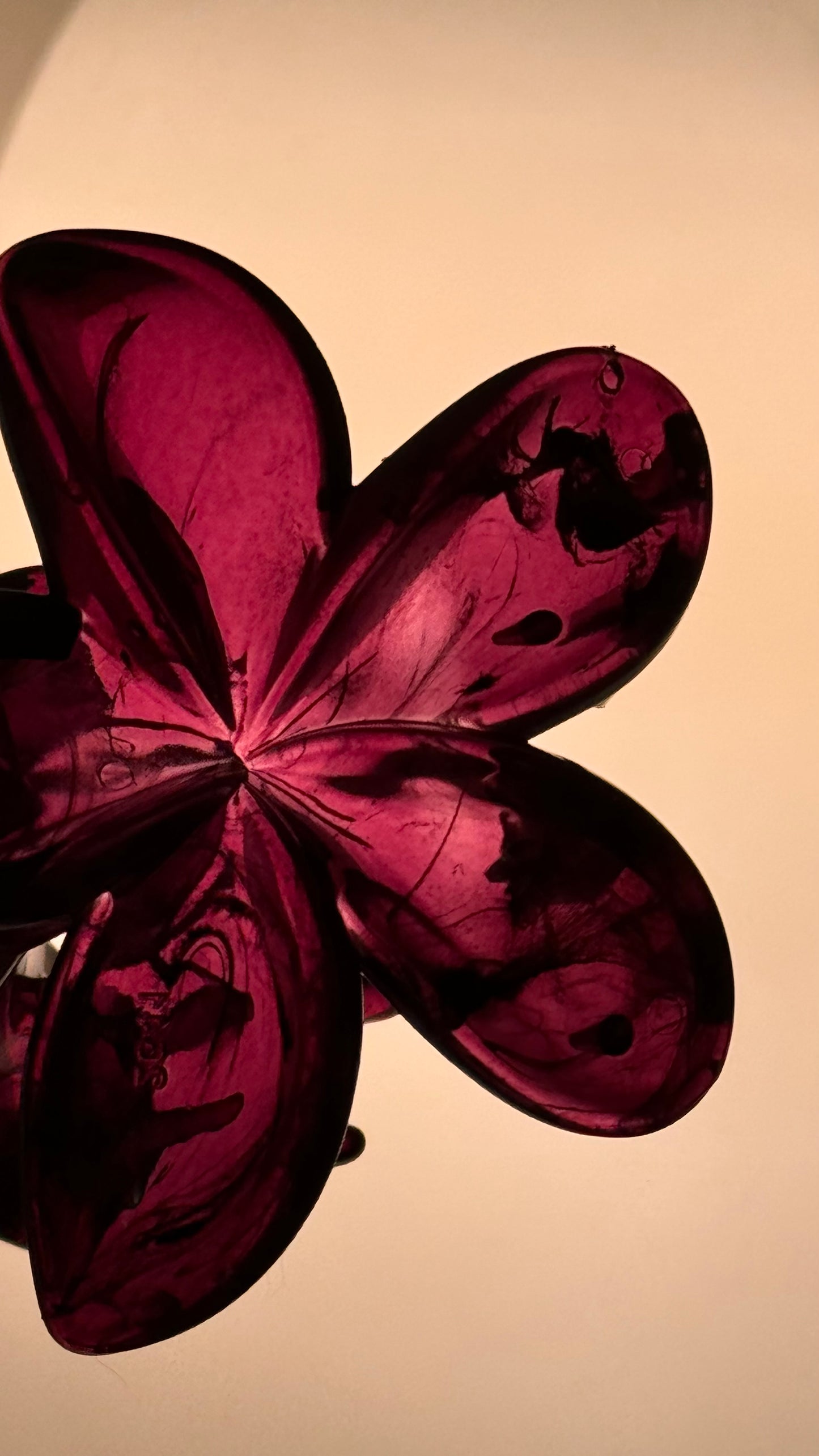 Frangipani Clip Deep Mystic Red