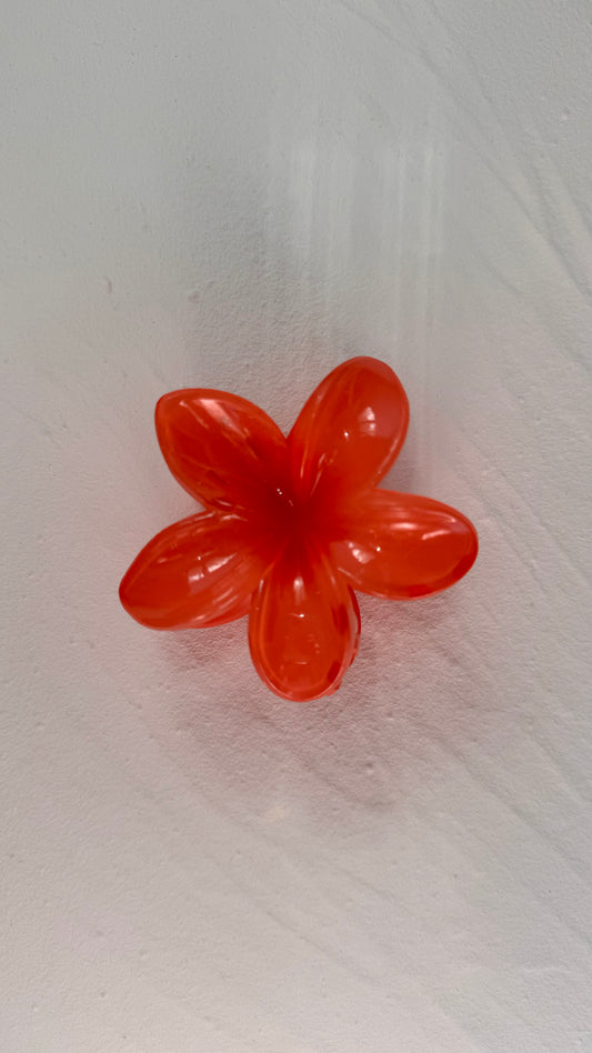 Frangipani Clip Red Orange