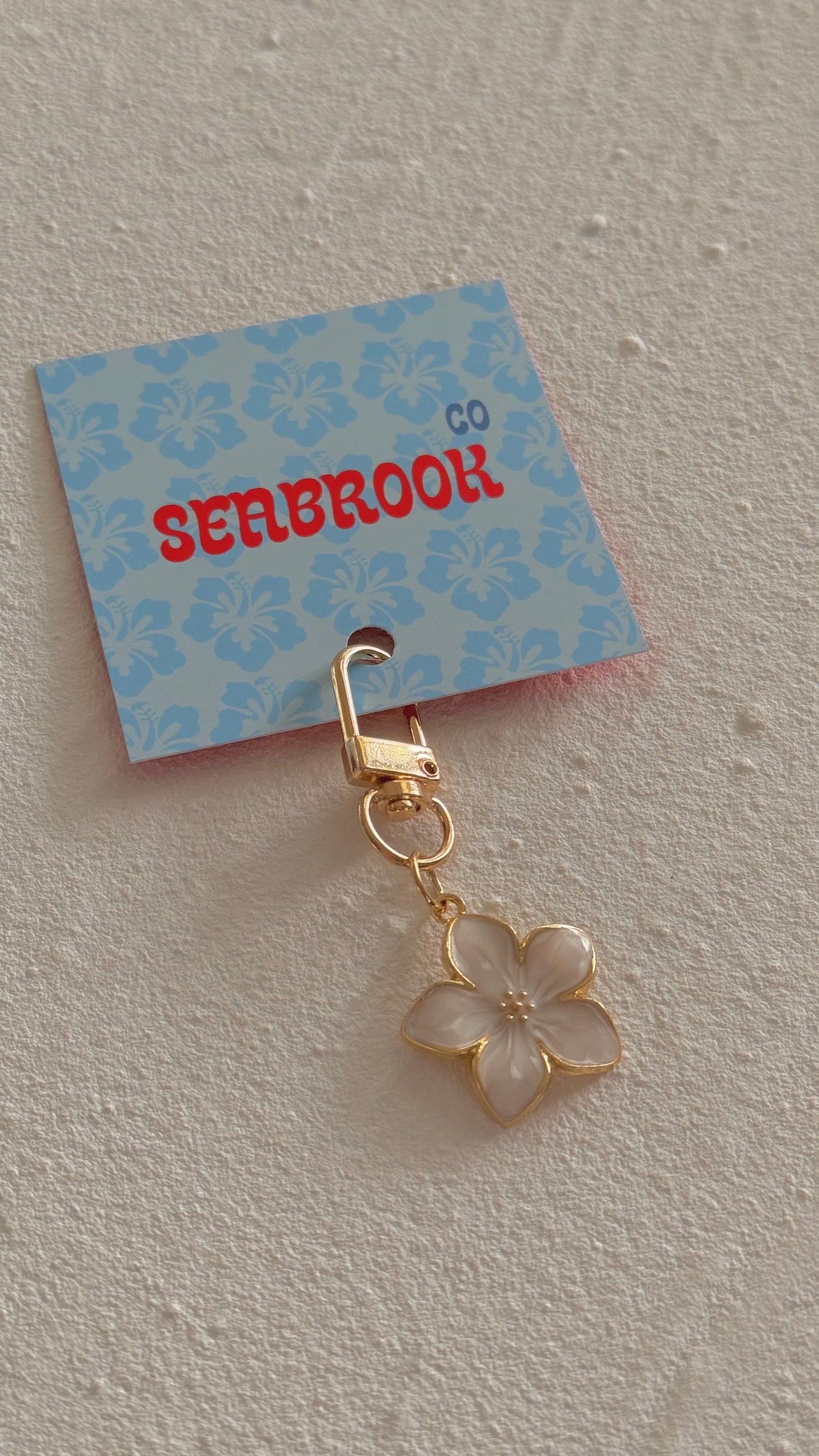 Mini Tropical Flower Keyring