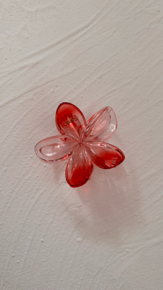 Frangipani Clip Jelly Red