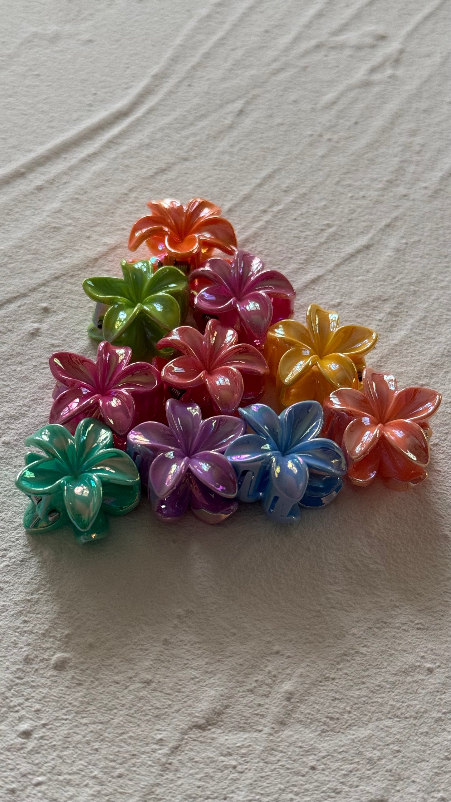 Mini Frangipani Clip Set - Electro