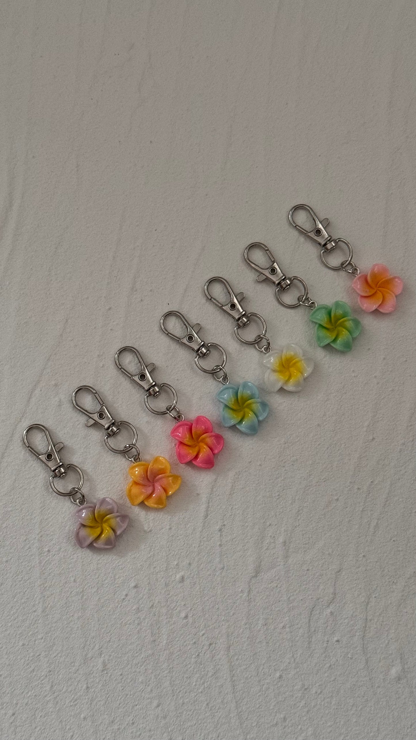 Mini Frangipani Keyring