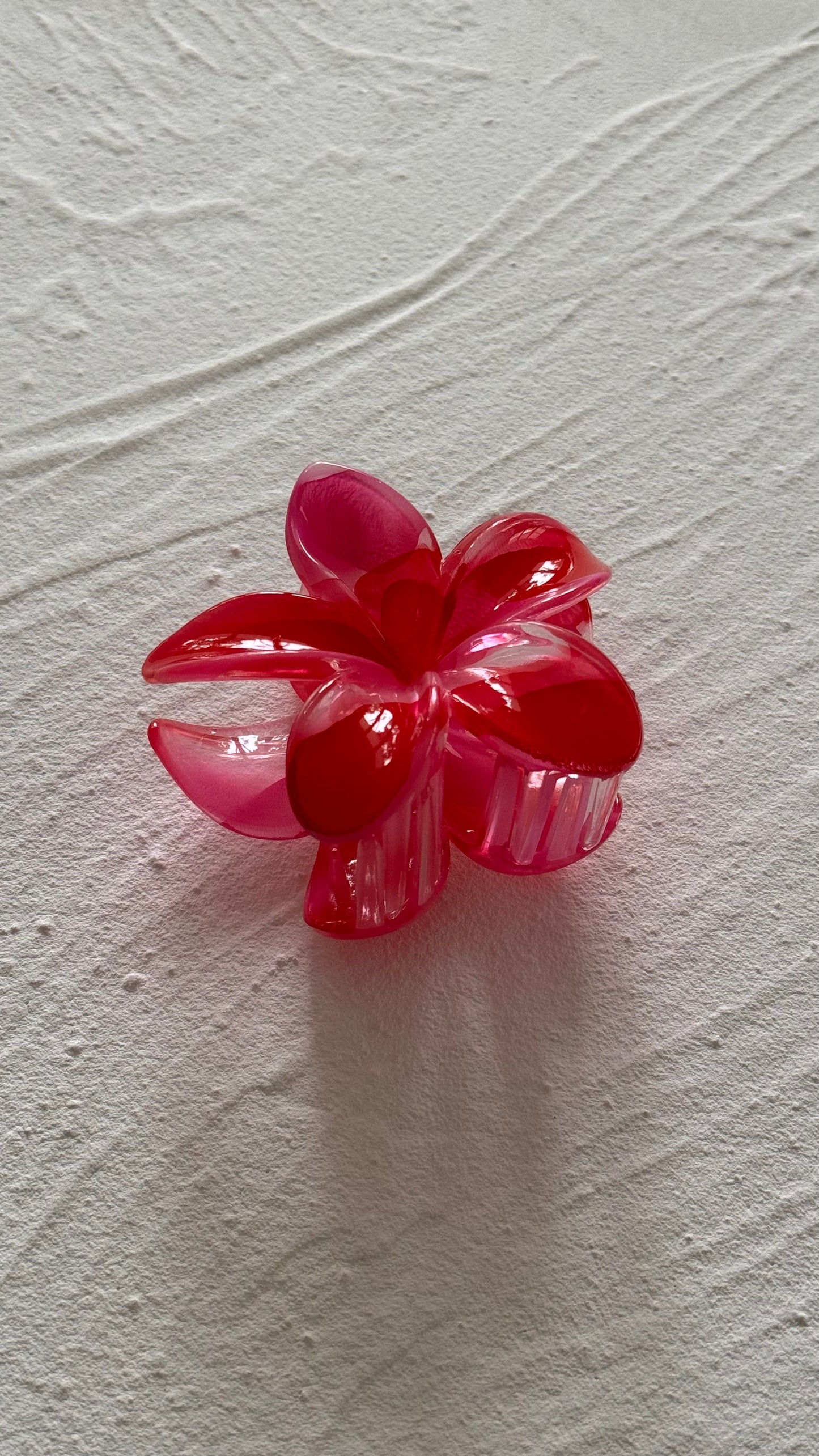 Frangipani Clip Marble Pink/Red