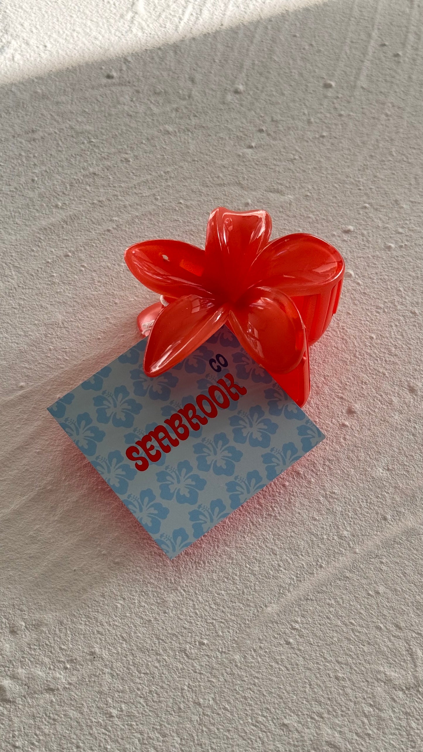 Frangipani Clip Red Orange