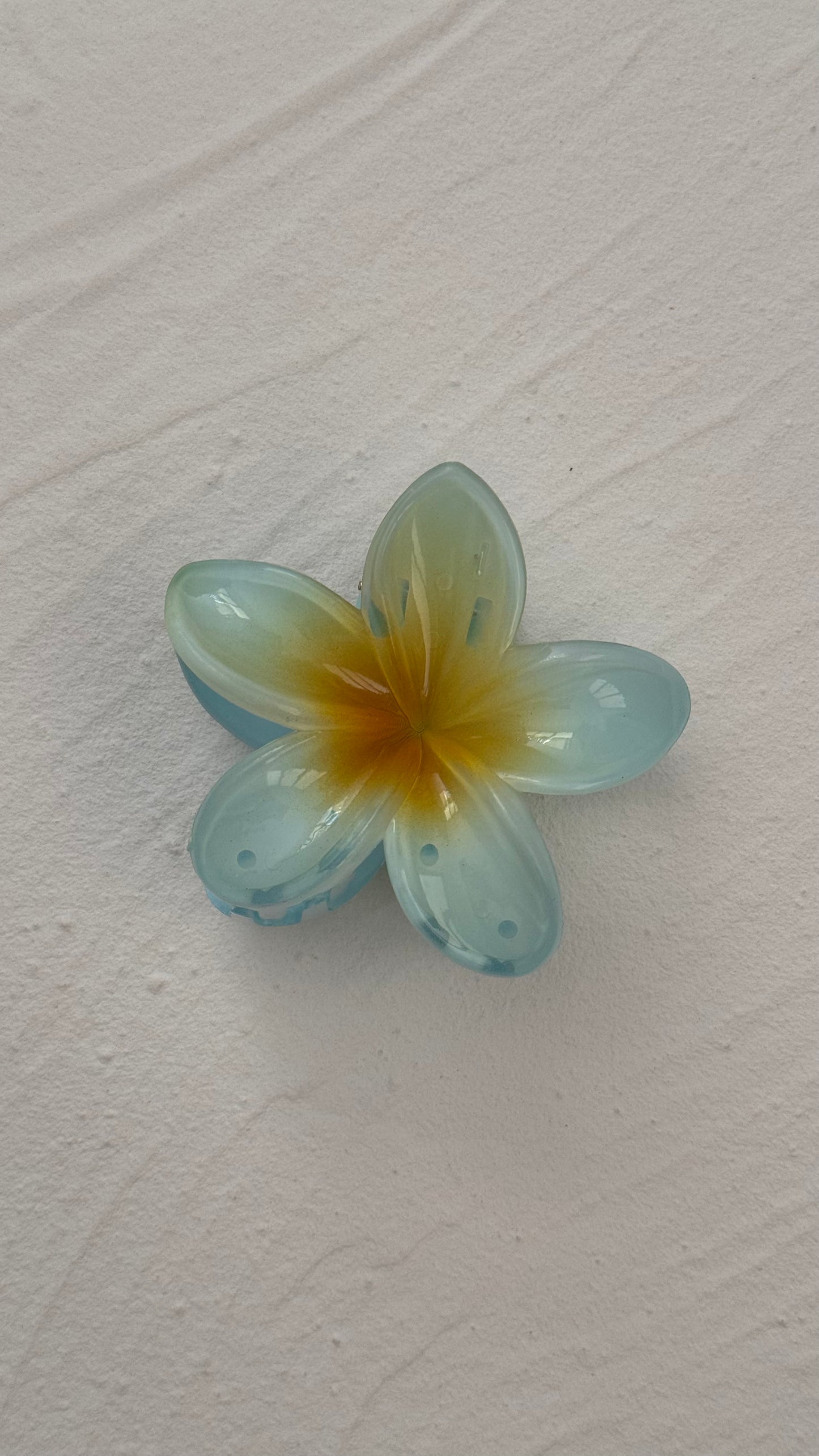 Frangipani Clip Moonstone Blue