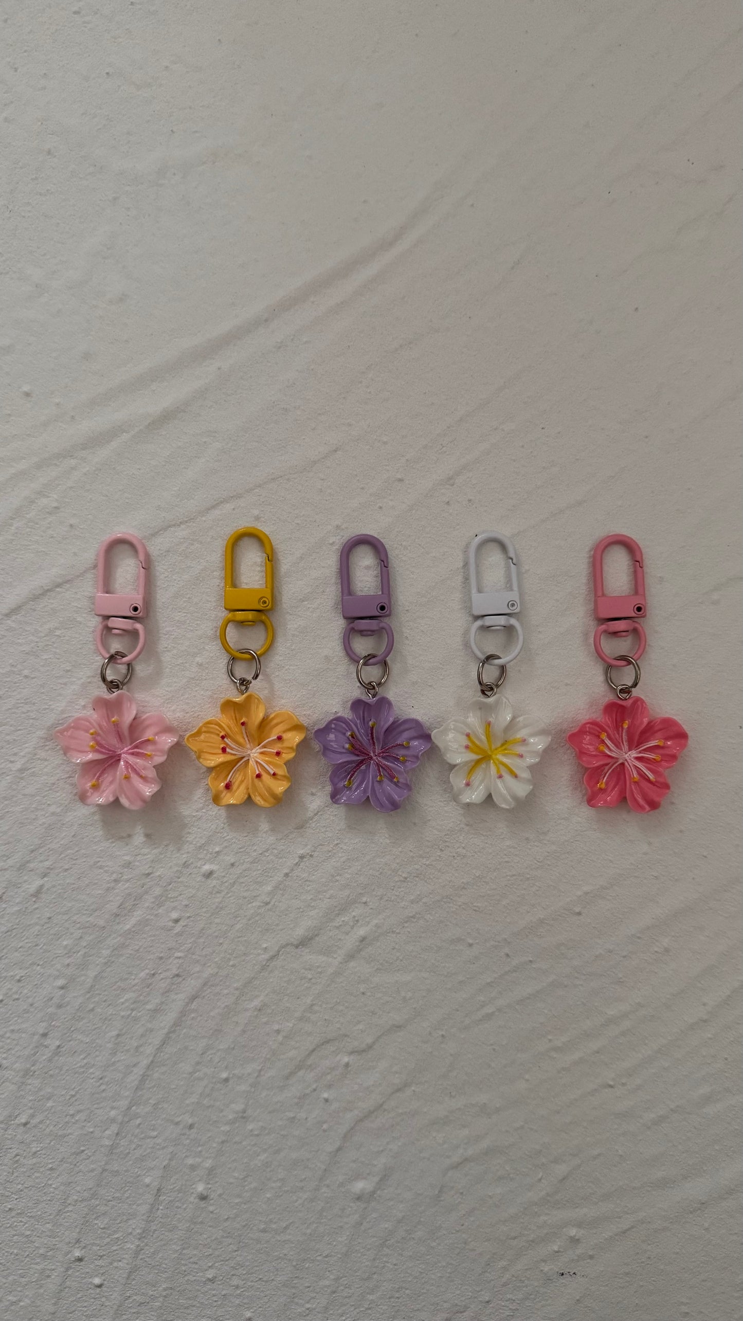 Mini Hibiscus Keyrings