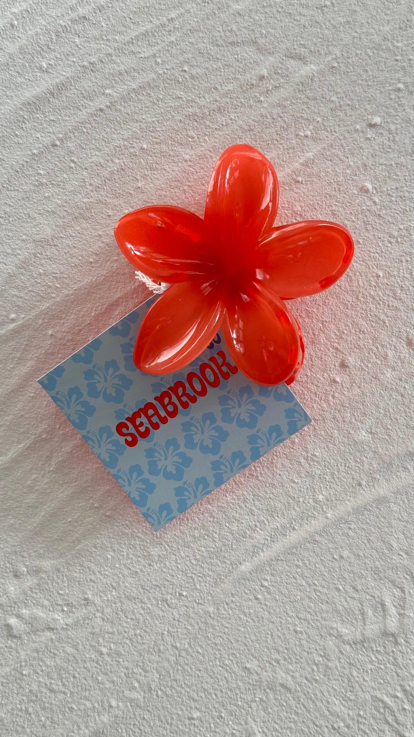 Frangipani Clip Red Orange