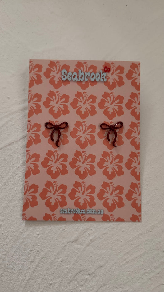 Genevieve Bow Earrings