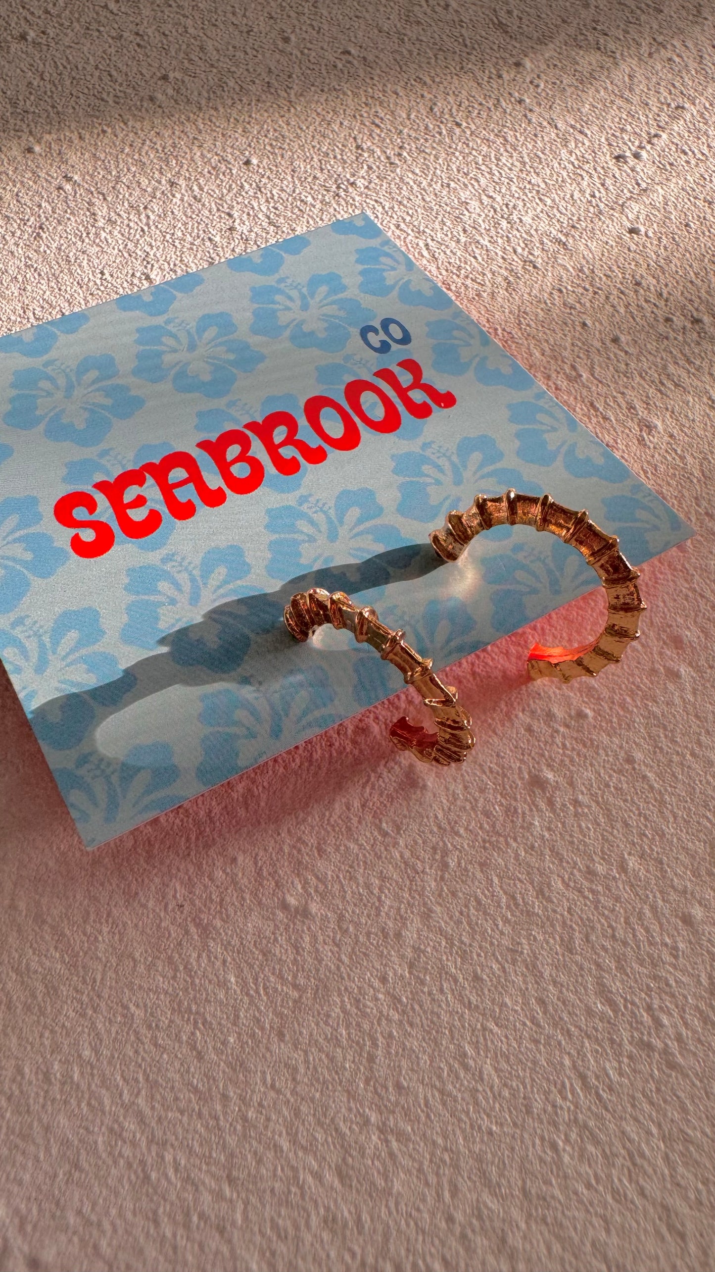Bamboo Hoop Earrings