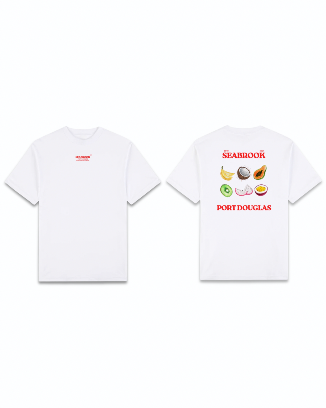 Seabrook Tropical Fruits Tee - White