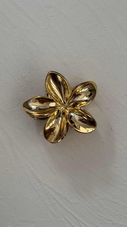 Frangipani Clip Faded Gold