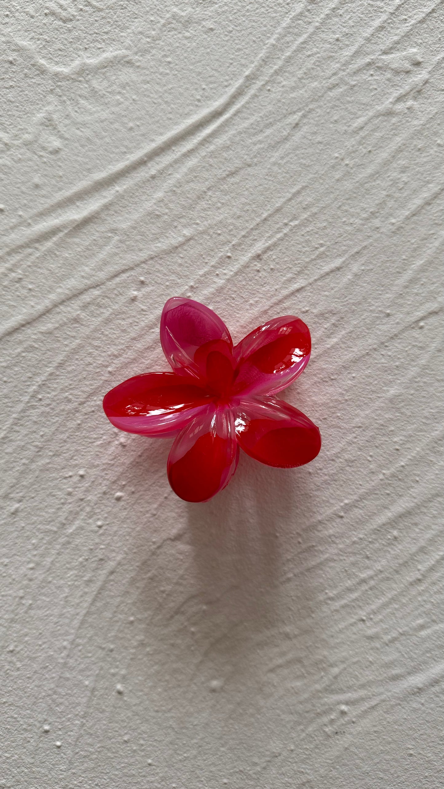 Frangipani Clip Marble Pink/Red