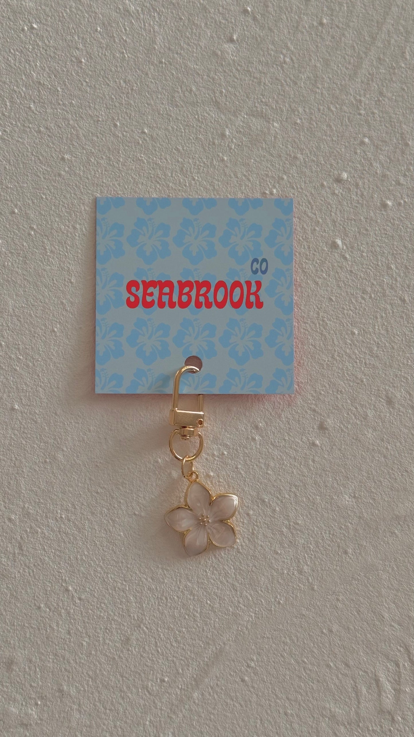 Mini Tropical Flower Keyring