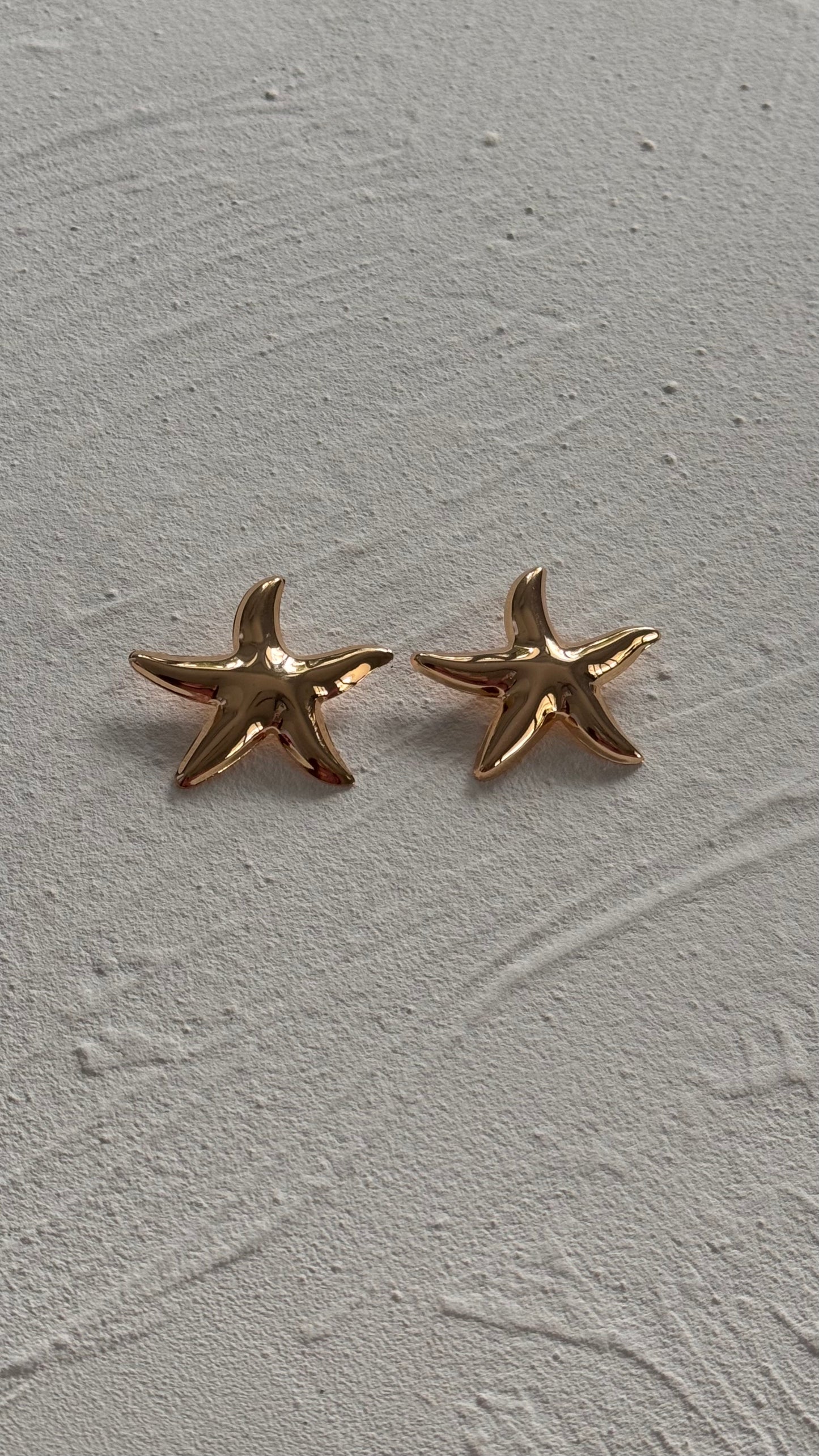 Asteria Starfish Earrings Gold