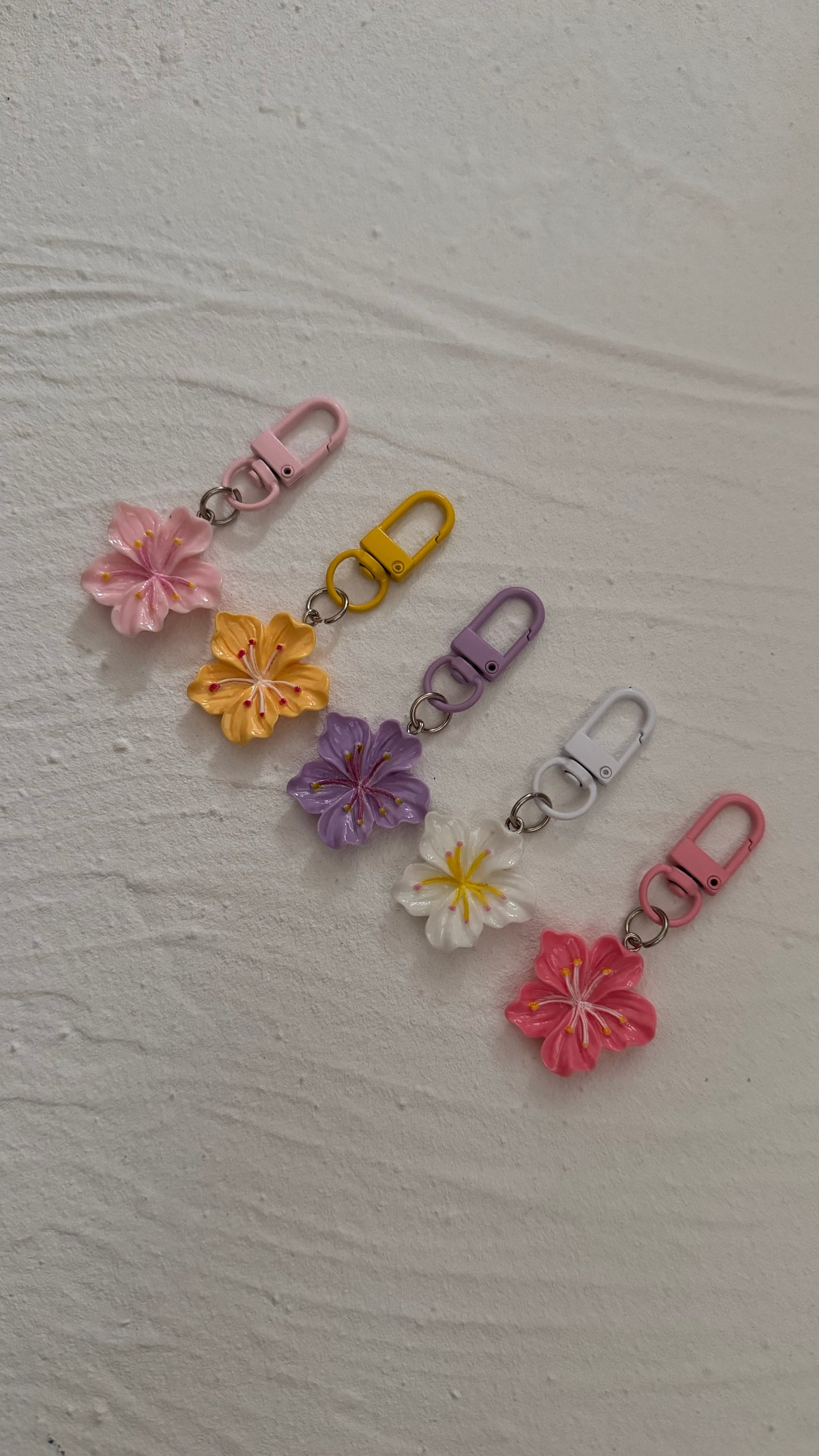 Mini Hibiscus Keyrings