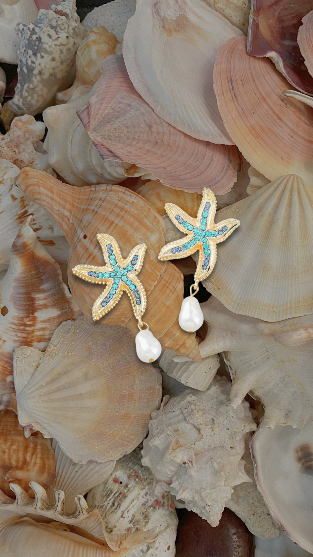 Blue Starfish Dangles