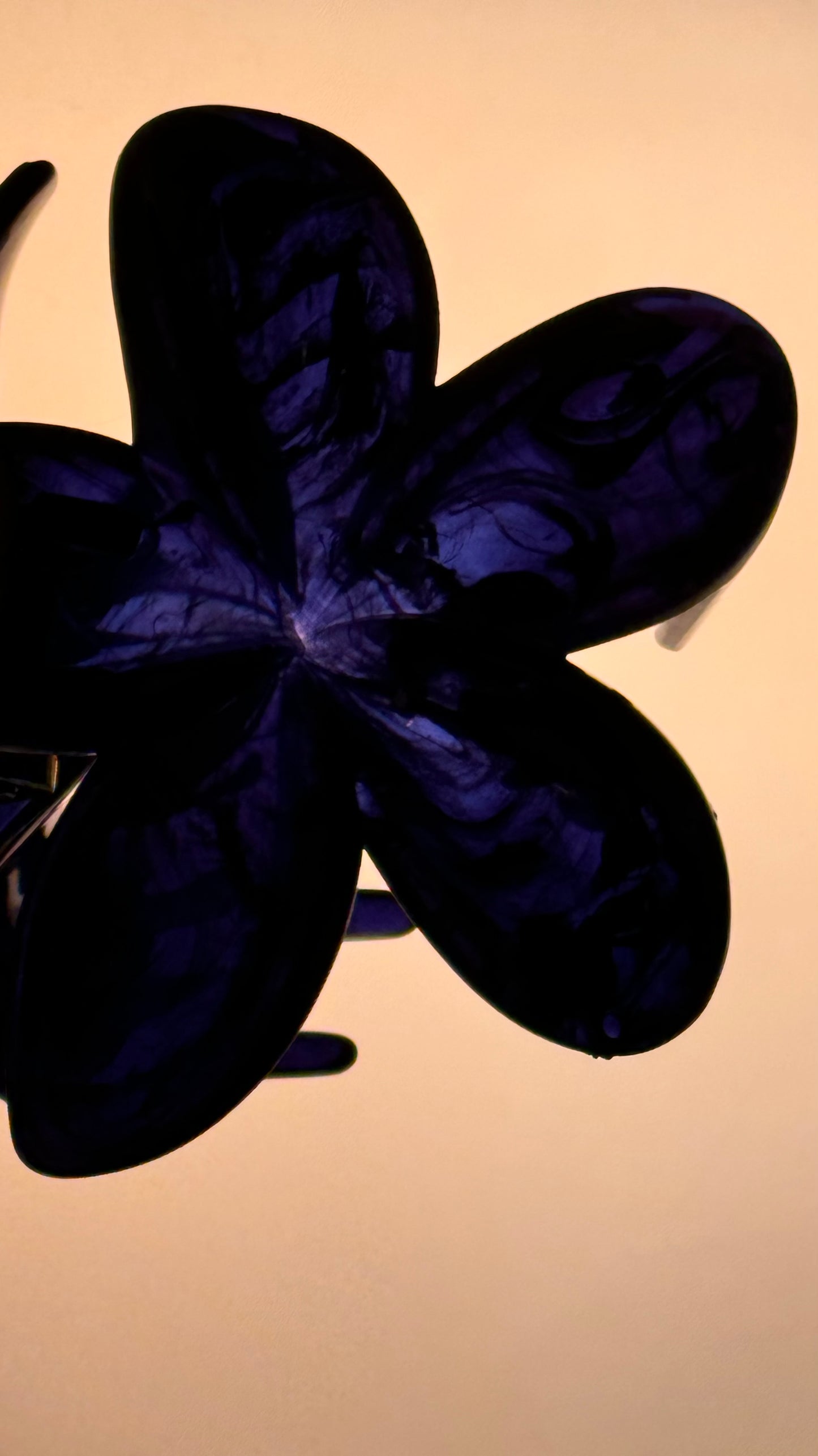 Frangipani Clip Deep Mystic Blue