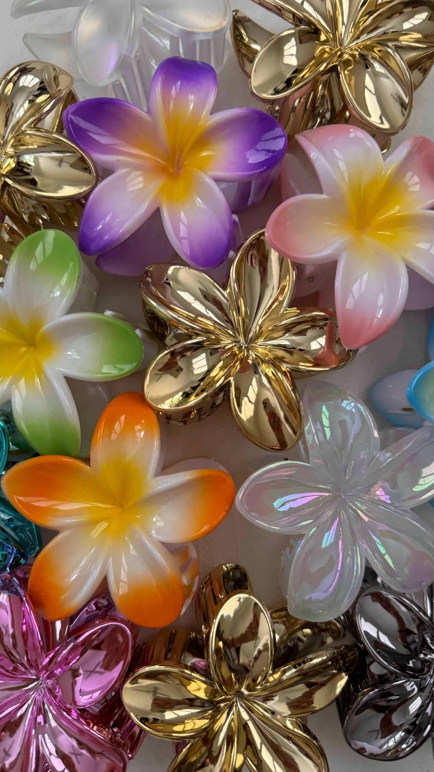 Frangipani Clip Multi Orange