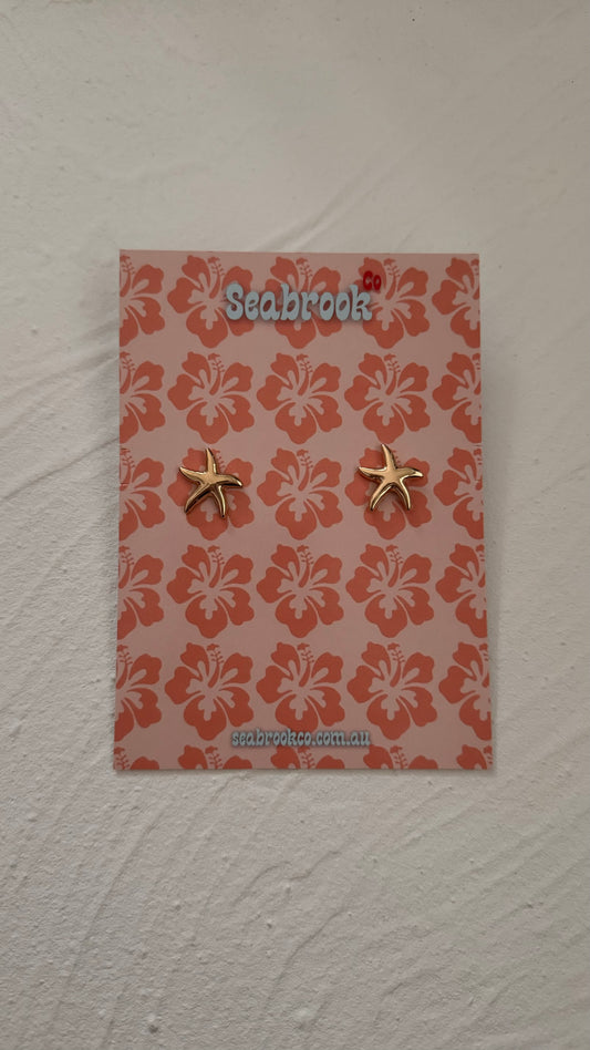 Smooth Starfish Studs