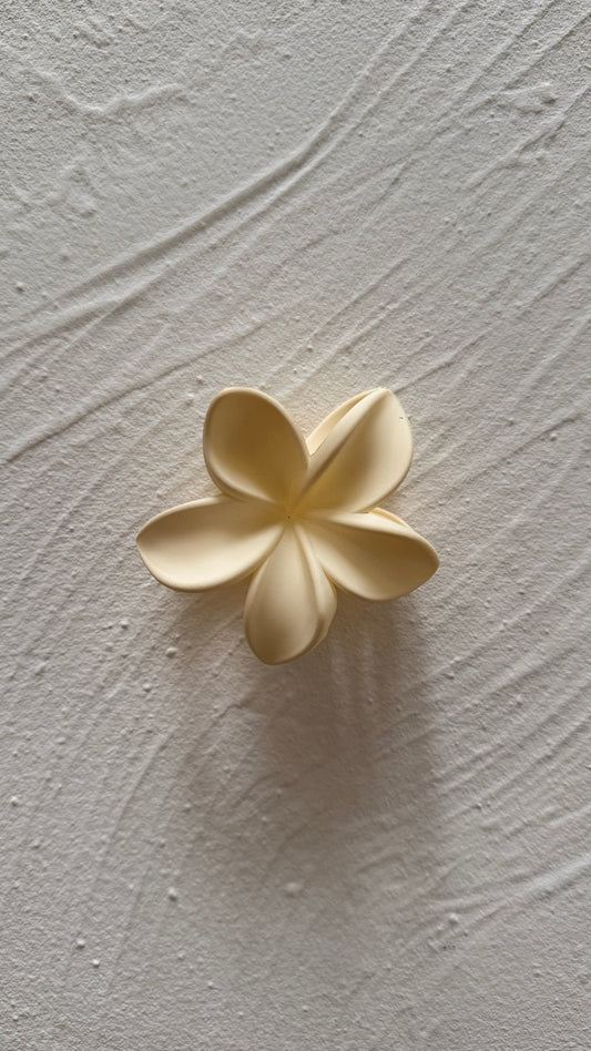 Frangipani Clip Flat Vanilla
