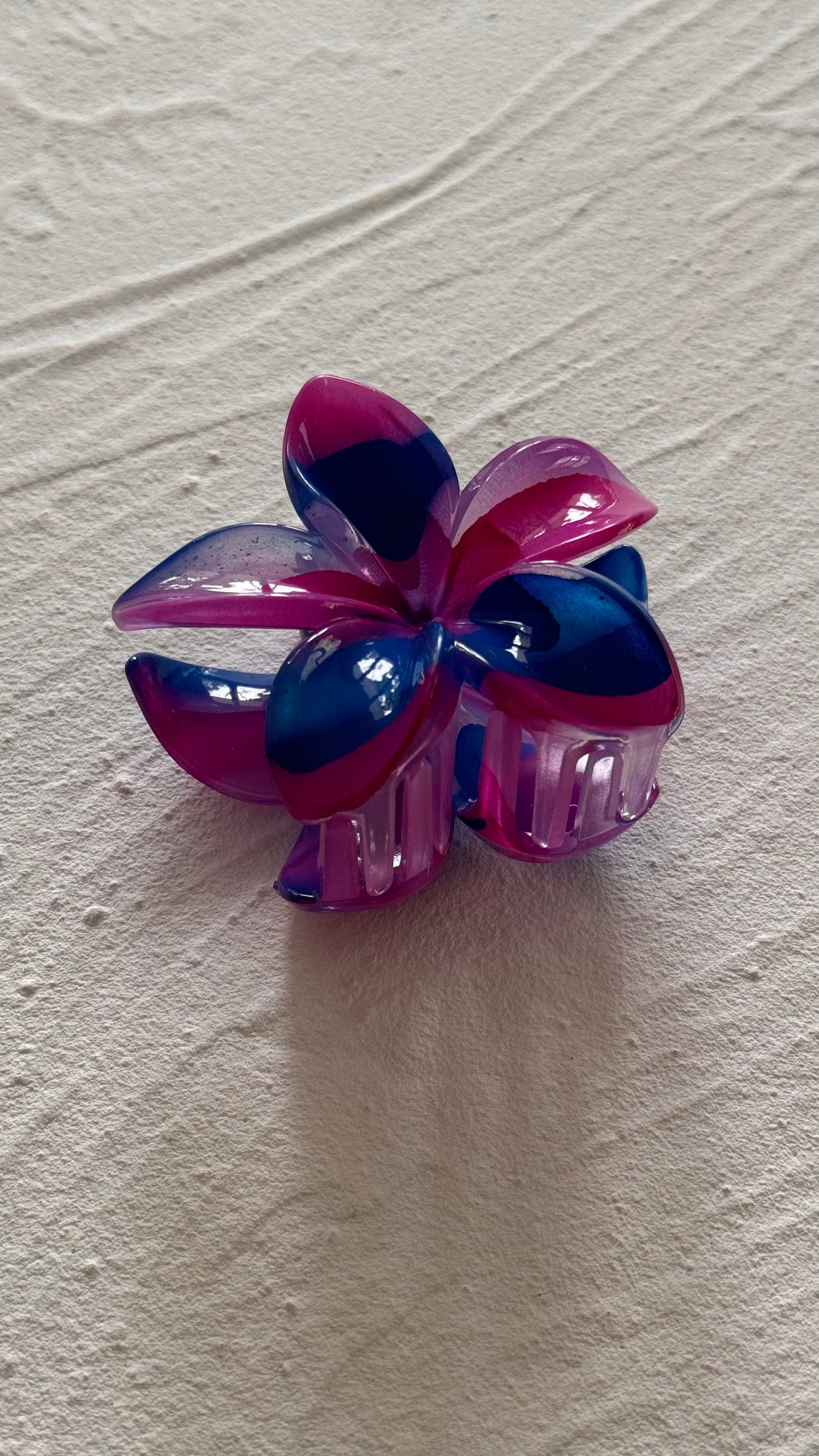 Frangipani Clip Marble Purple/Blue