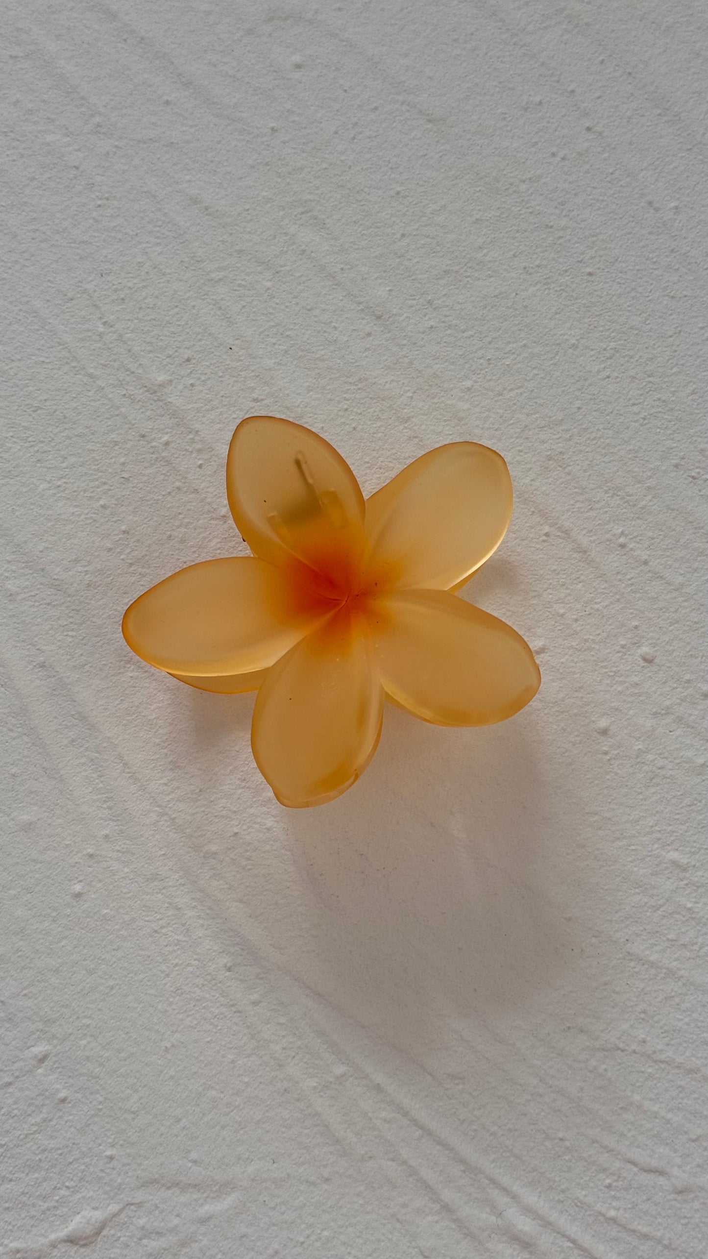 Frangipani Clip Translucent Yellow