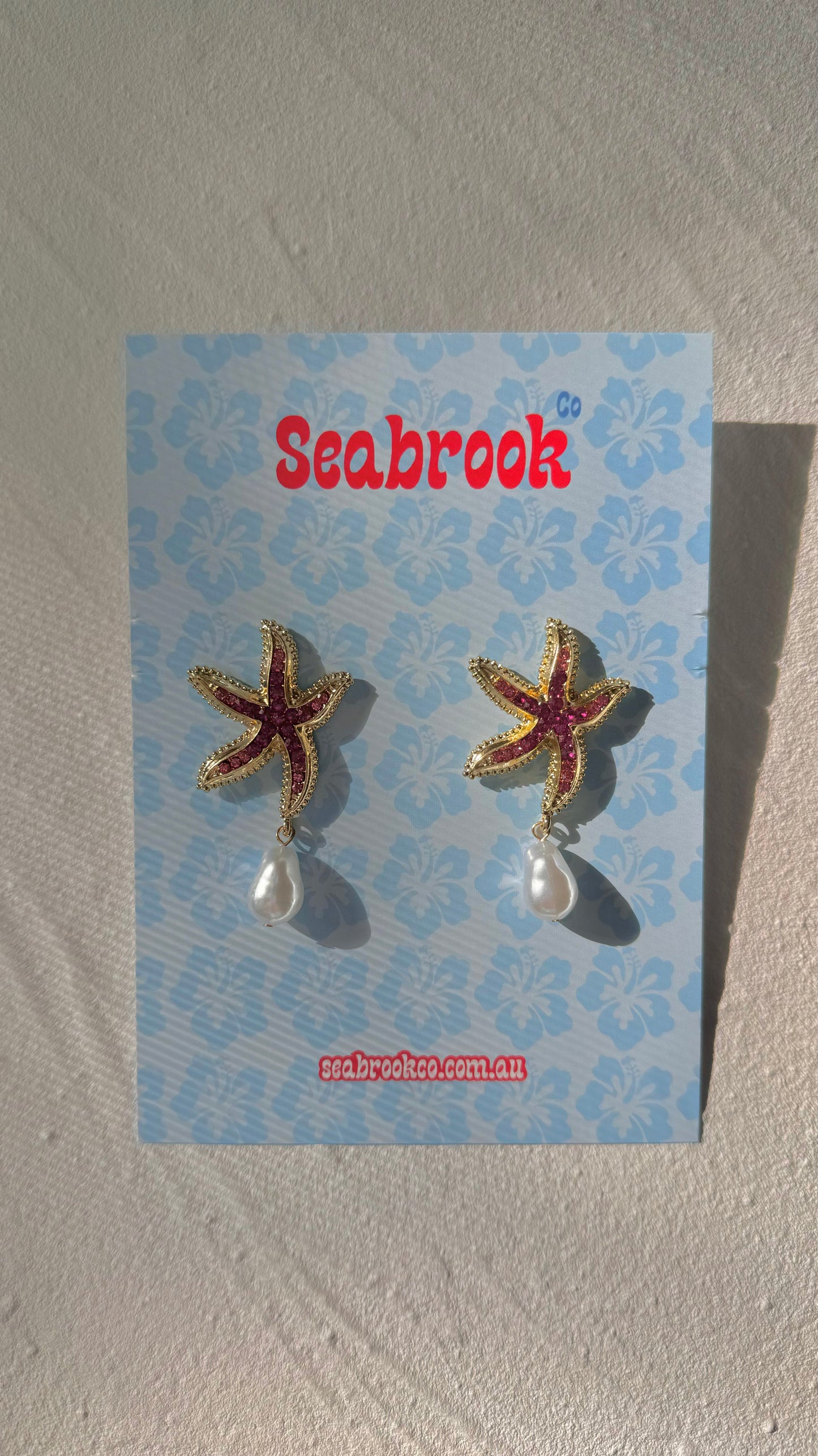 Red Starfish Dangles
