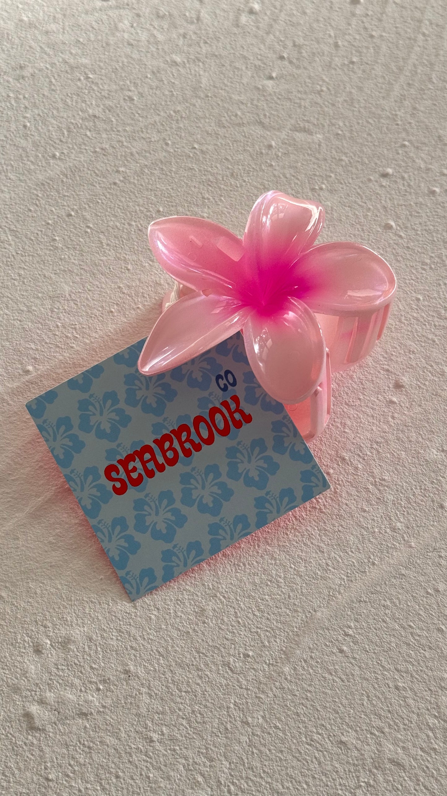 Frangipani Clip Pearl Pink