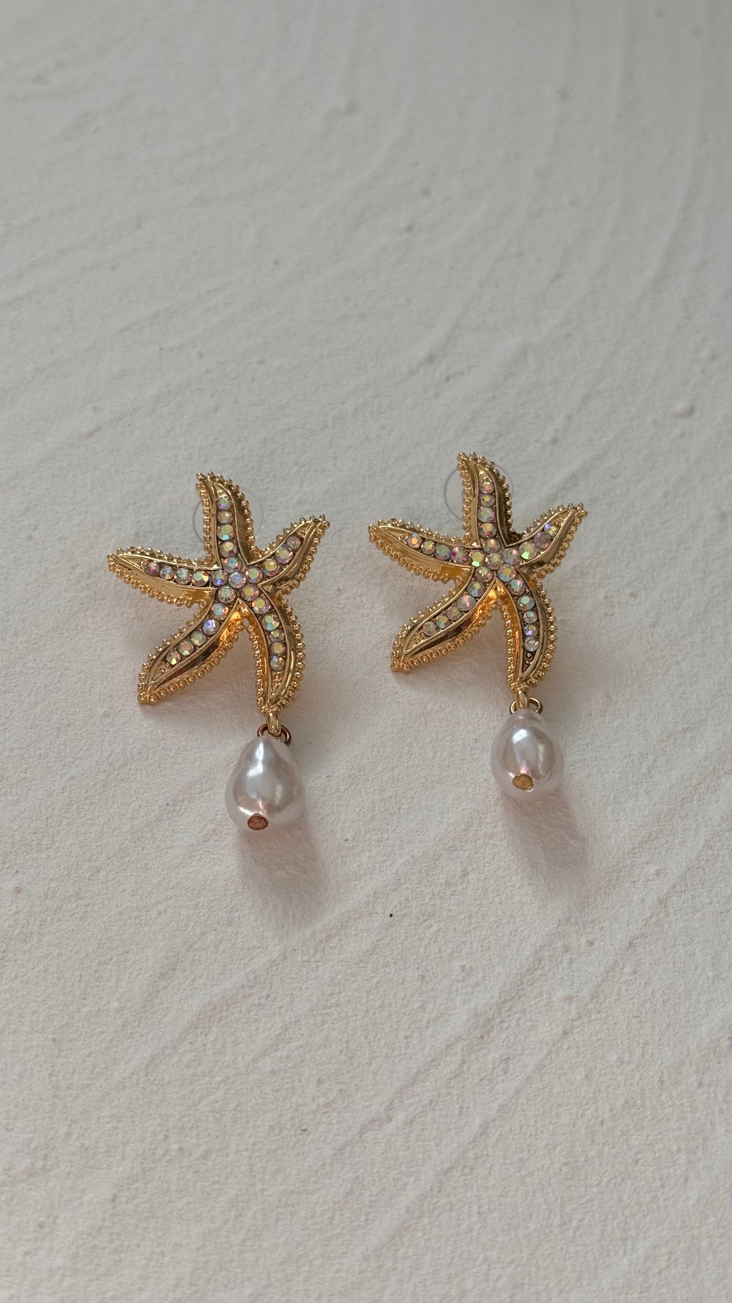 White Starfish Dangles