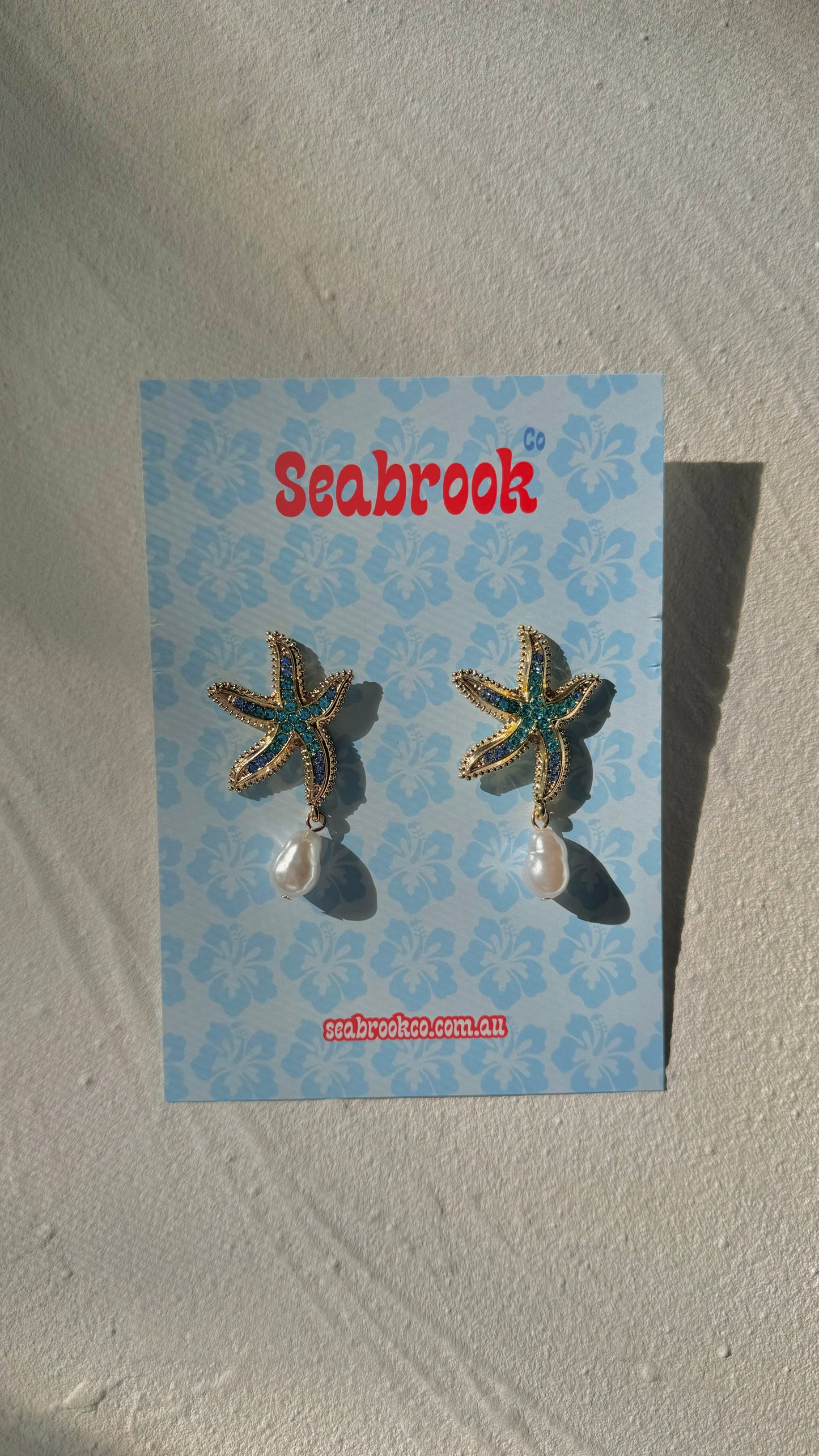 Blue Starfish Dangles