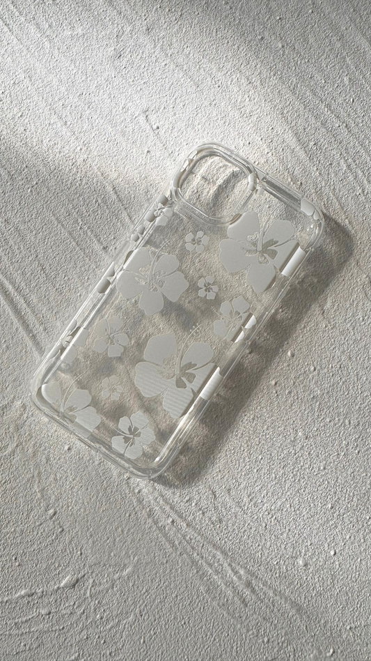 White Hibiscus Phone Case