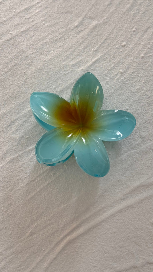 Frangipani Clip Sea Glass
