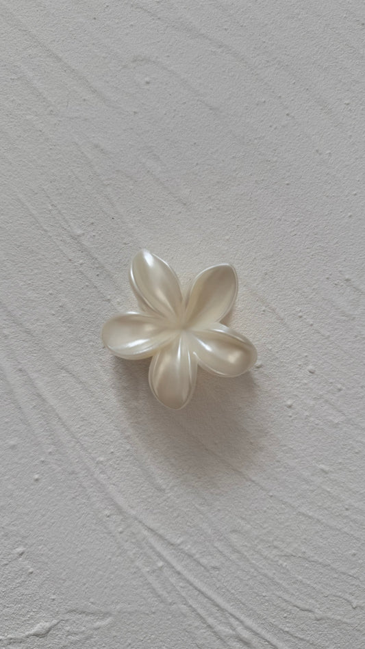 Pearl Frangipani Clip