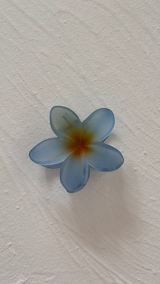 Frangipani Clip Translucent Blue