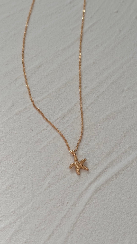 Golden Starfish Necklace
