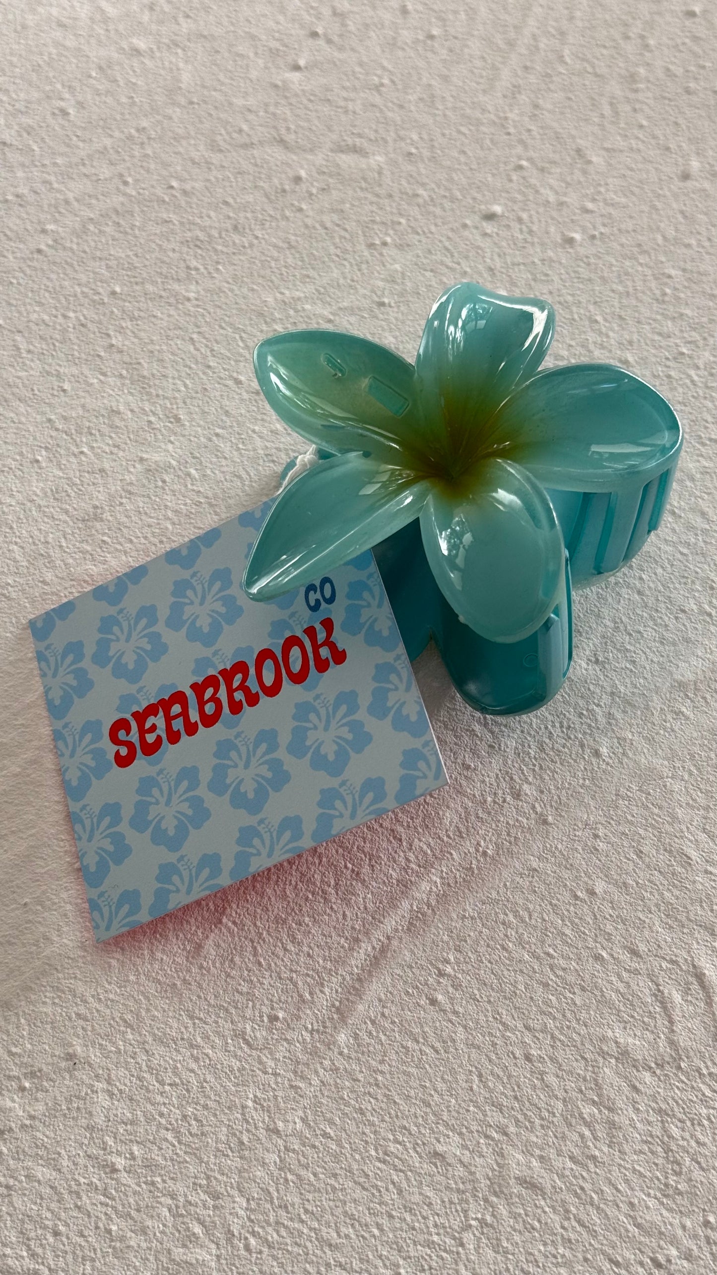 Frangipani Clip Sea Green