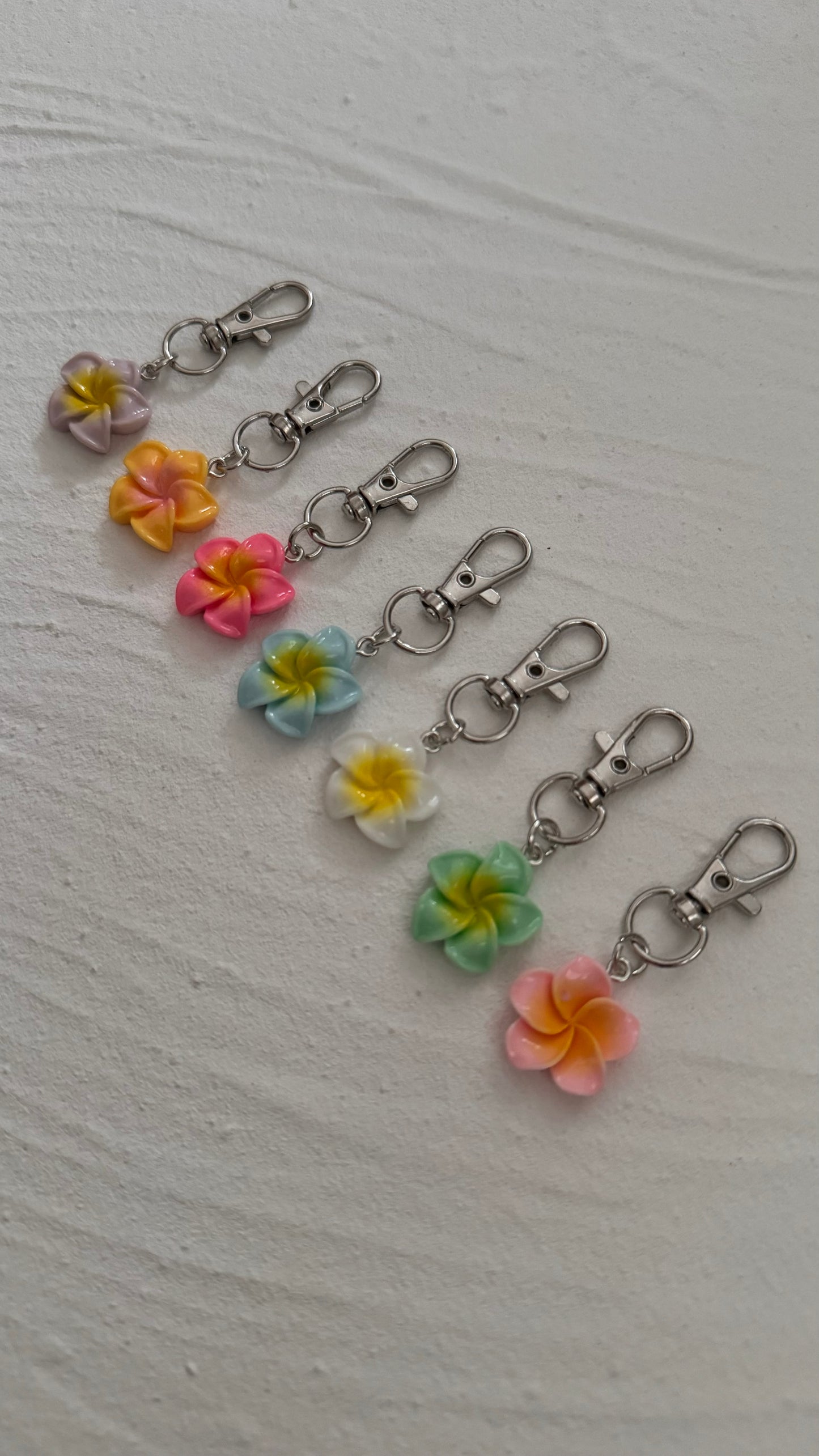 Mini Frangipani Keyring