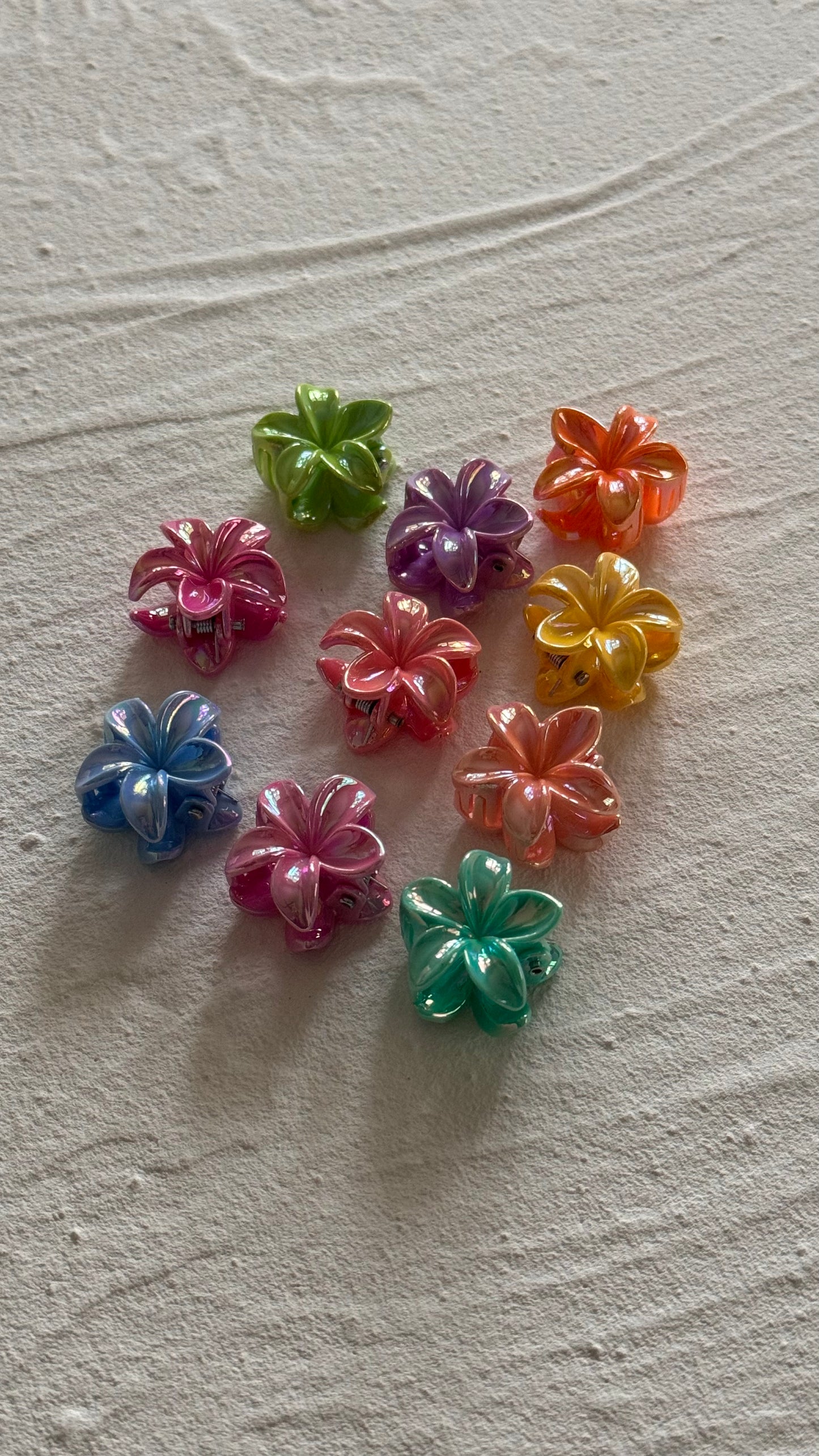 Mini Frangipani Clip Set - Electro