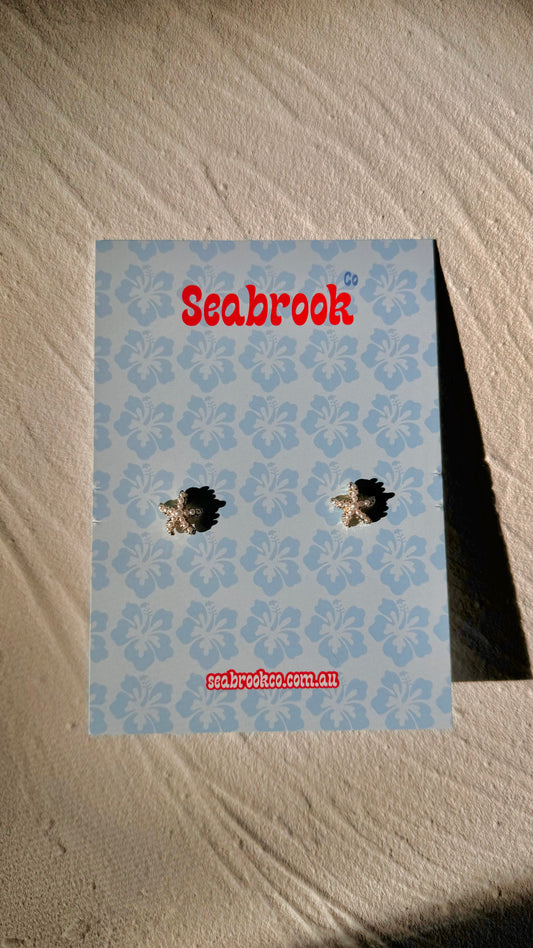 Mini Starfish Studs- Golden