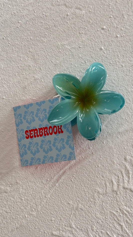 Frangipani Clip Sea Green