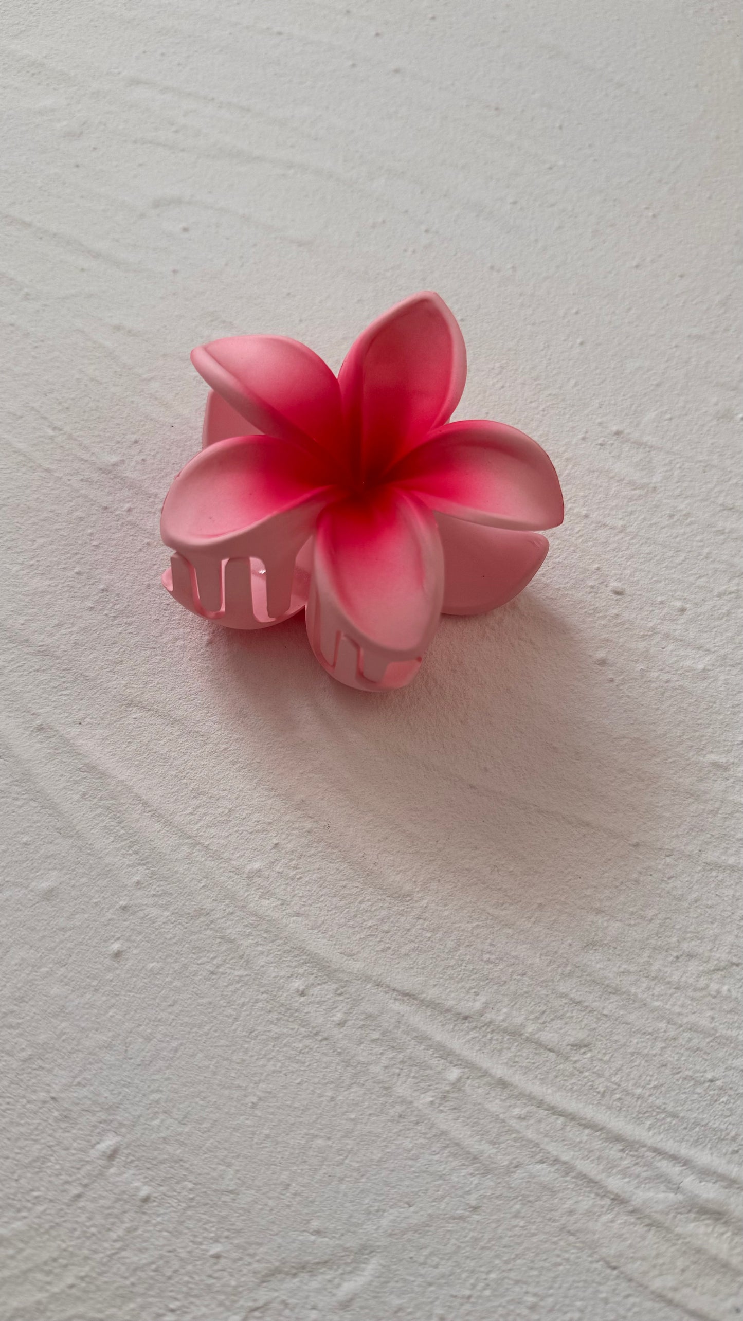 Frosted Pink Frangipani Clip
