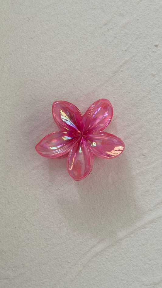 Frangipani Clip Gleaming Hot Pink - Medium